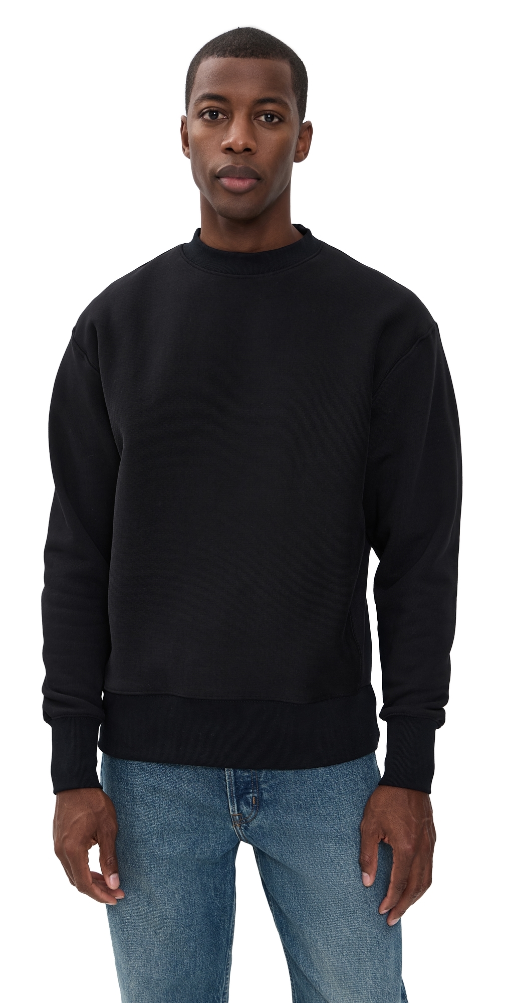 Super Weight Crewneck Sweatshirt Black