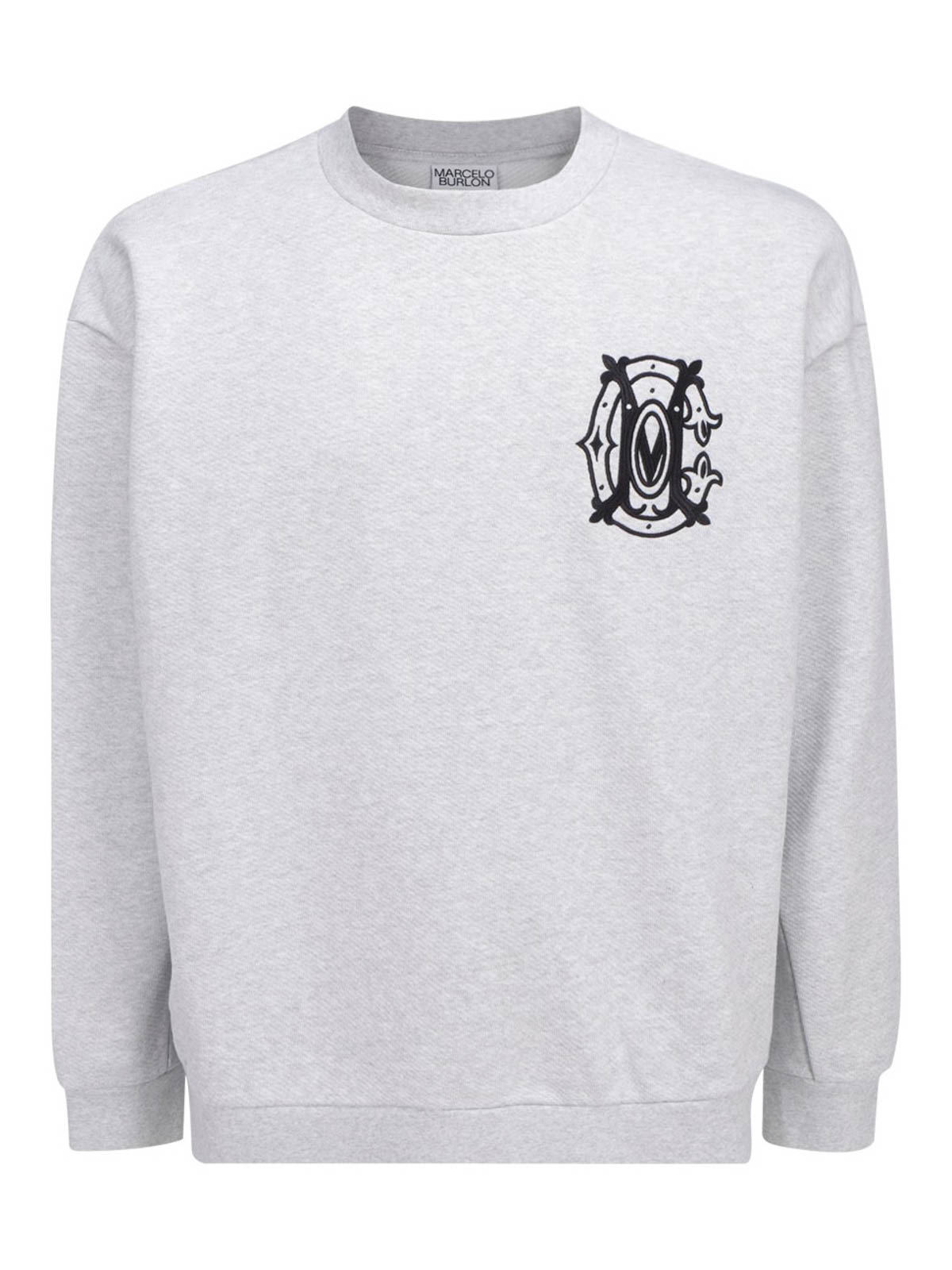 Logo embroidery sweatshirt - Grey