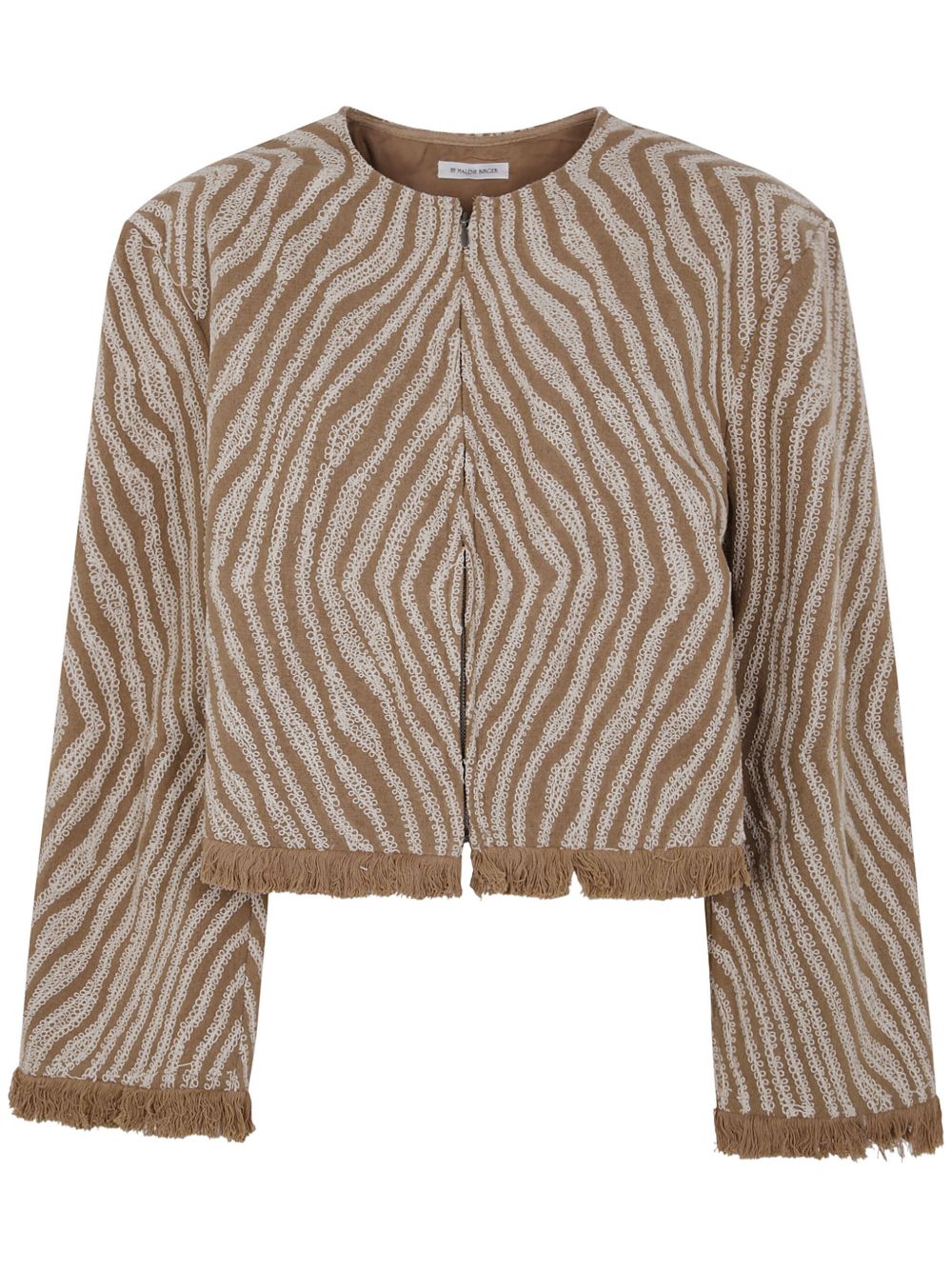 Zebra-print jacket - Brown