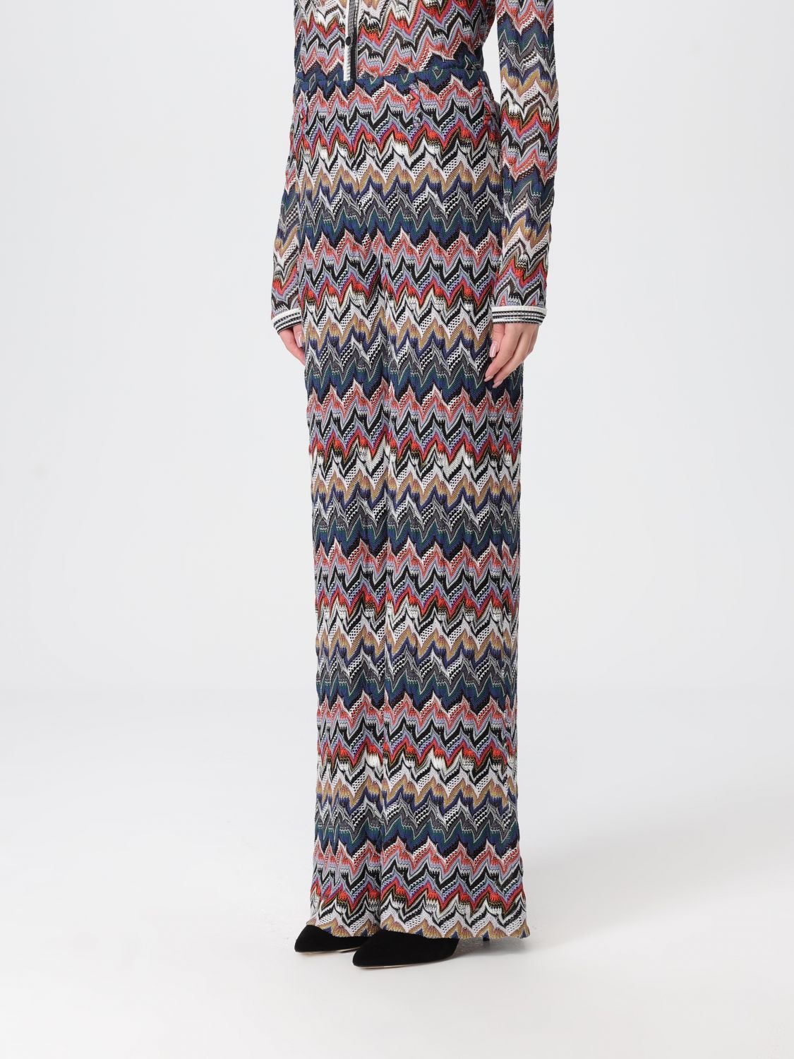 Zigzag trousers - Black