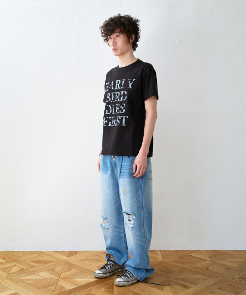 EARLY BIRD DIES TEE BLACK