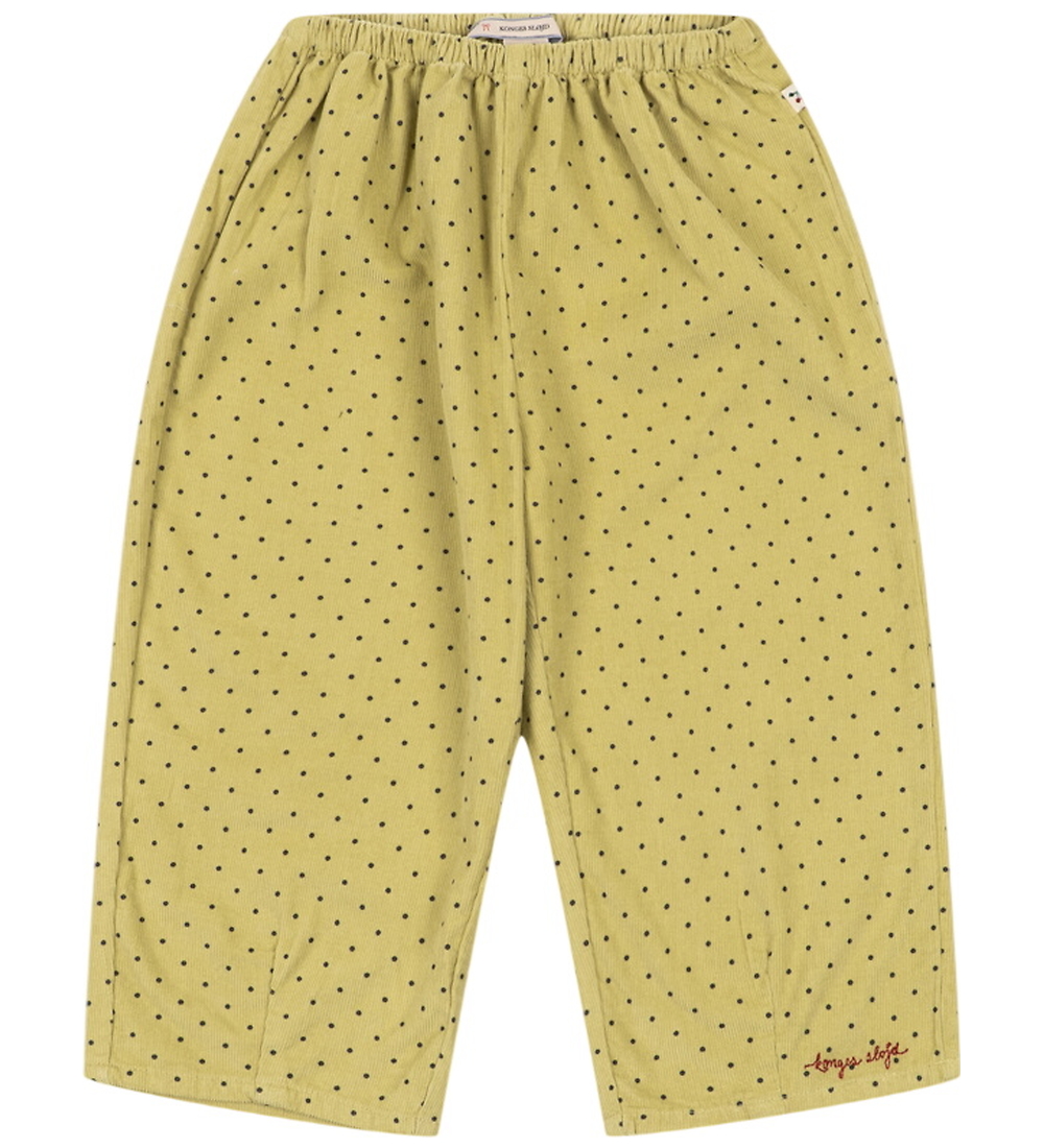 Konges Sløjd Trousers - Marlo - Dot Leek - Konges Sløjd - 4 Y 104 - Trousers - Cotton