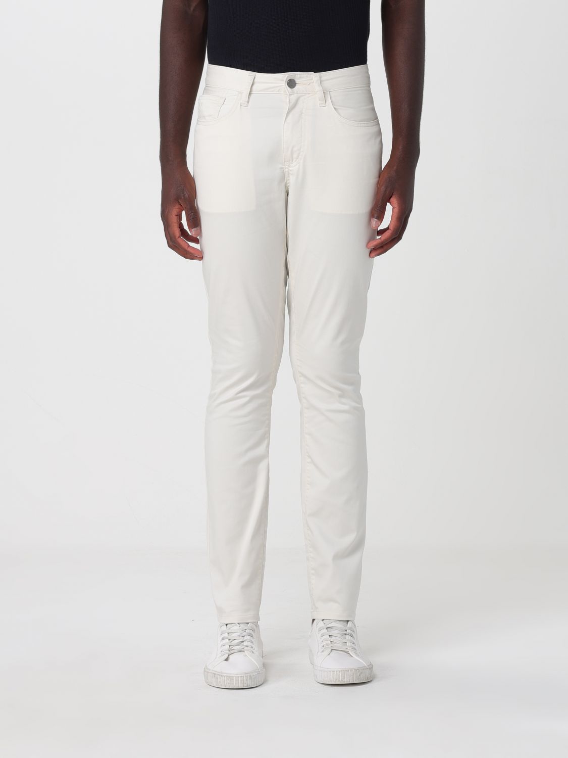 Pants Men color Yellow Cream