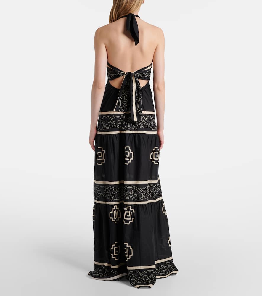Orilla Del Mar cotton poplin maxi dress