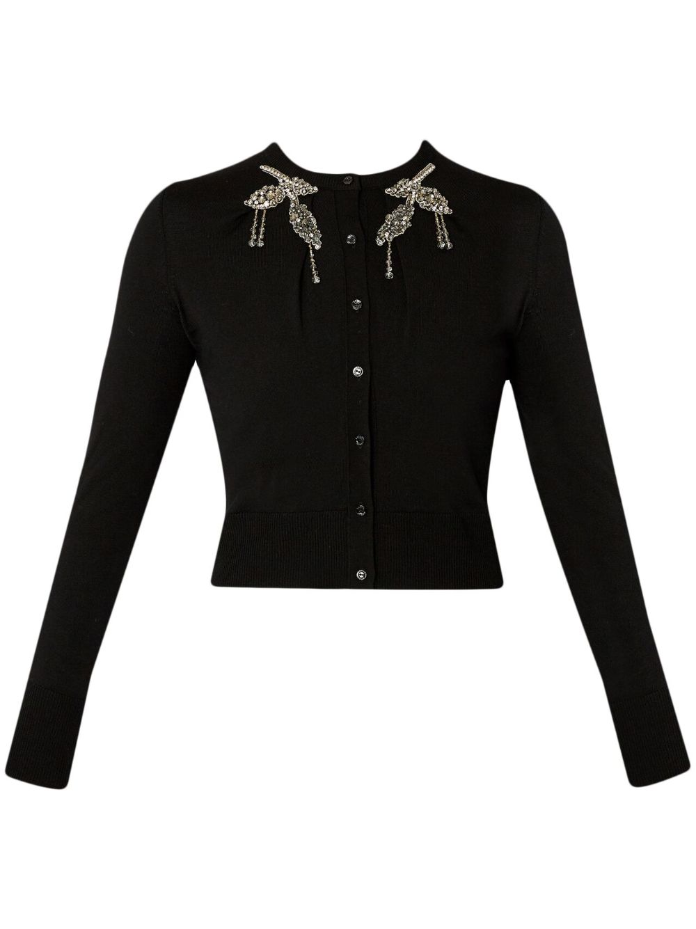Cropped cardigan - Black