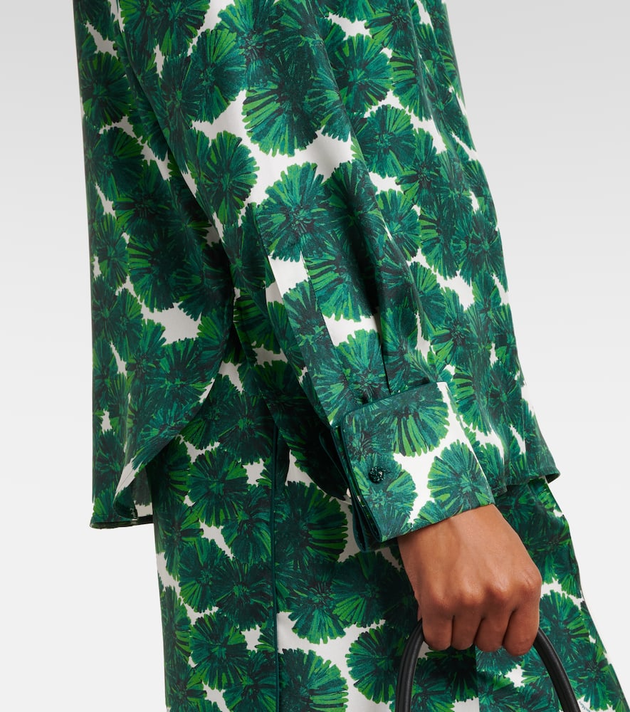 Rodesia printed silk twill shirt