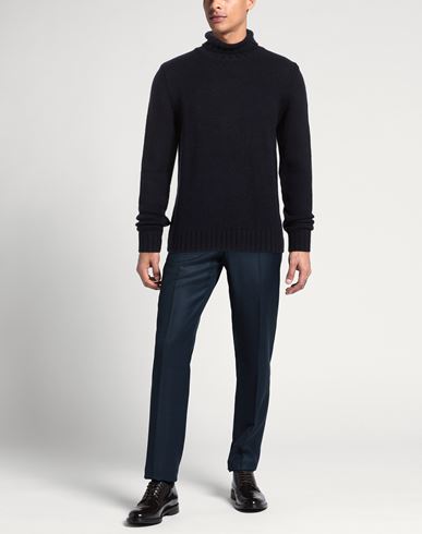 Man Turtleneck Midnight blue Size 42 Baby alpaca wool, Merino Wool
