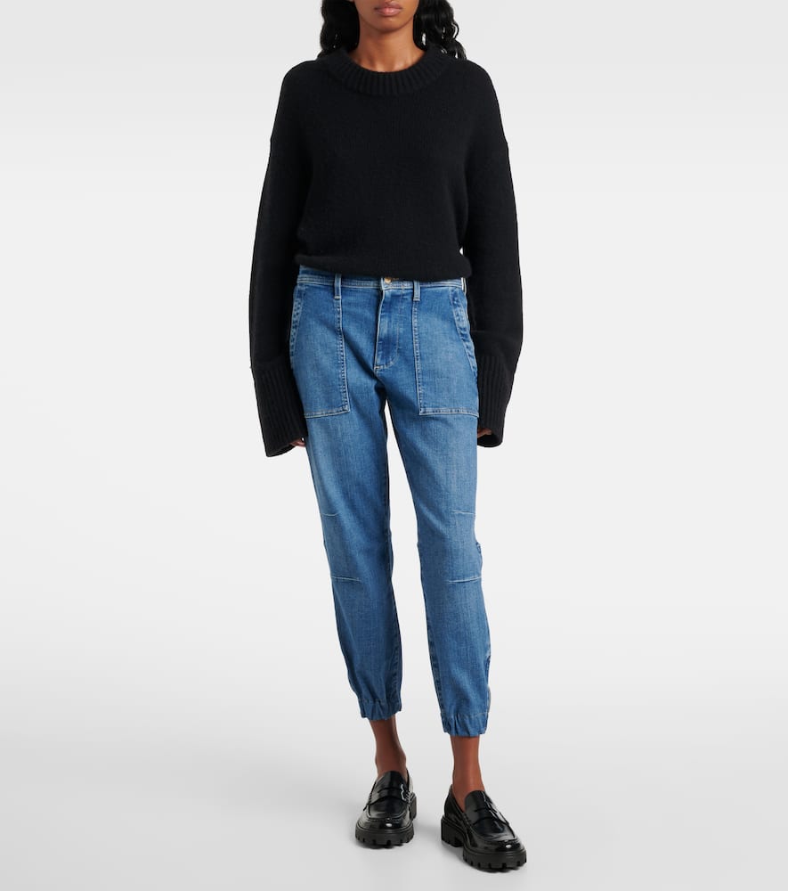 High-rise straight jeans