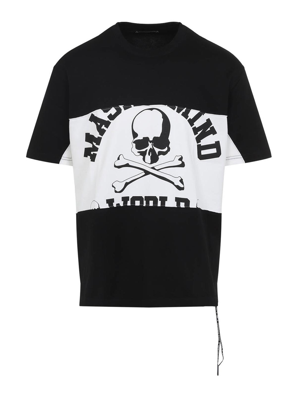 Mastermind World - drawstring graphic crew neck block t-shirt