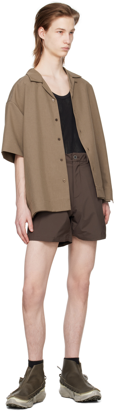 RANRA Brown Stufur Shorts