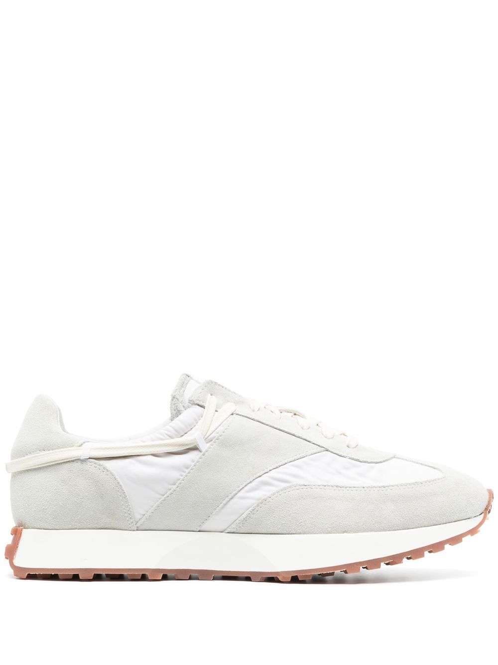 Panelled low-top sneakers - White