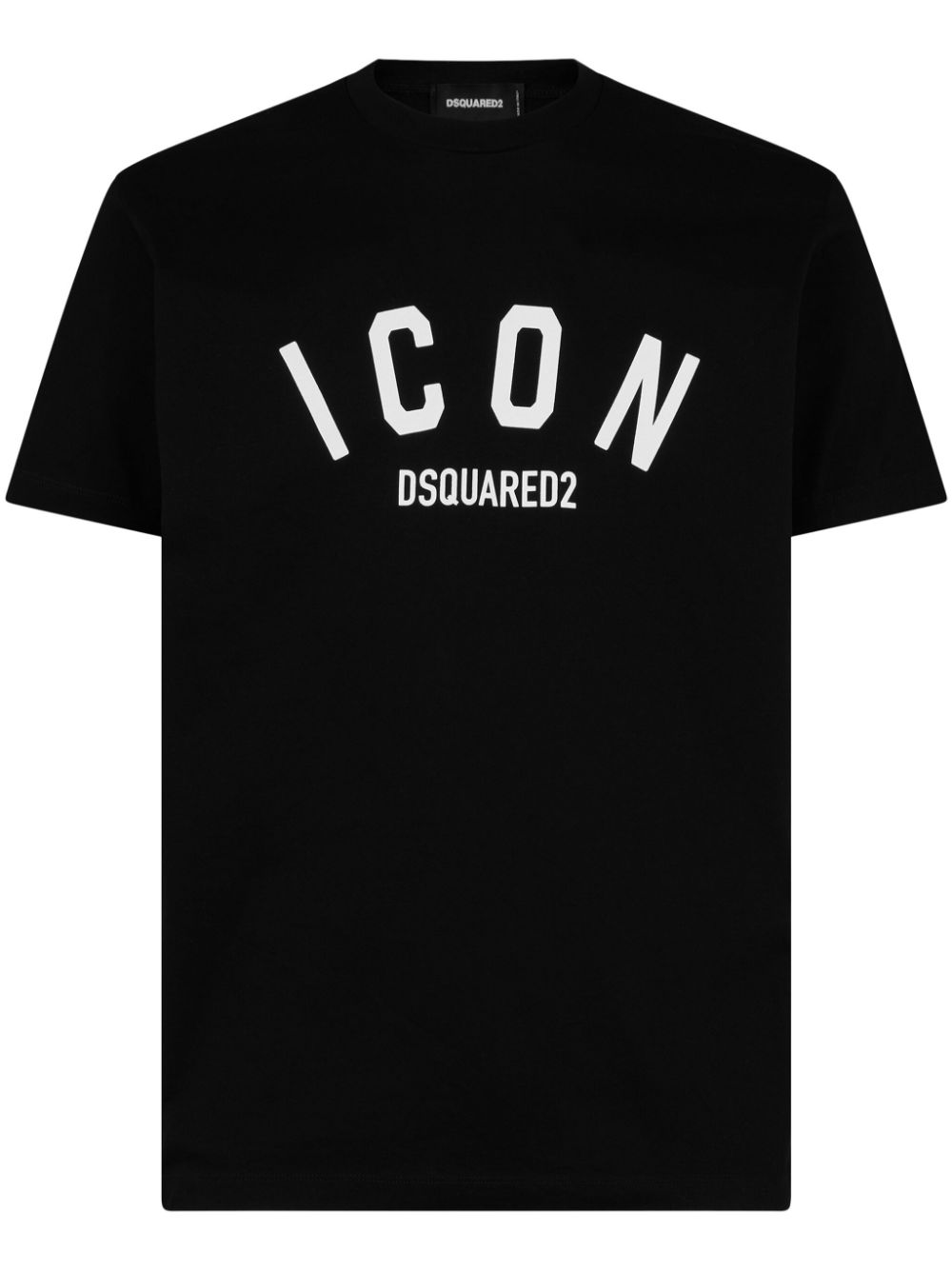 Icon-print T-shirt - Black