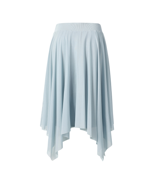 MESH LAYERED SKIRT BLUE