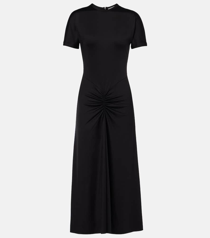 Gathered midi dress