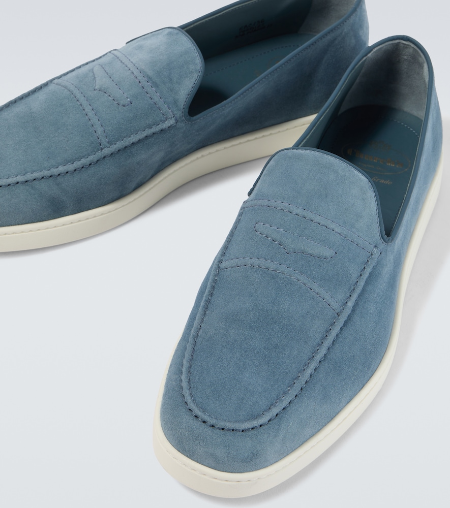 Pebbles suede penny loafers
