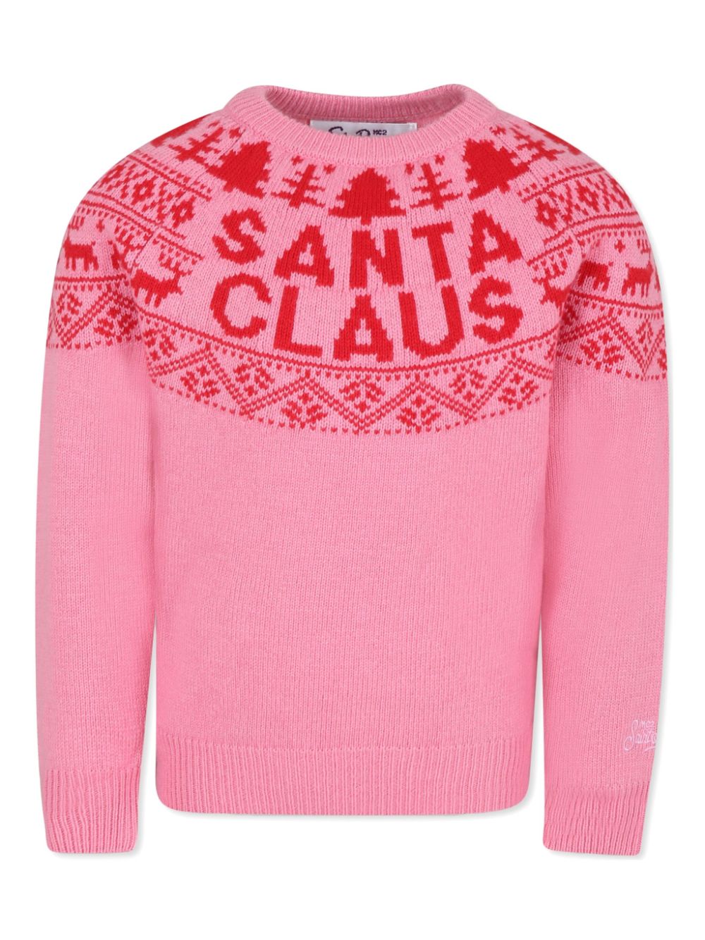 Patterned-jacquard sweater - Pink