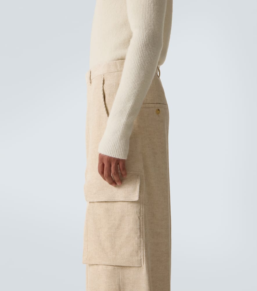Firebanks cotton and linen cargo pants