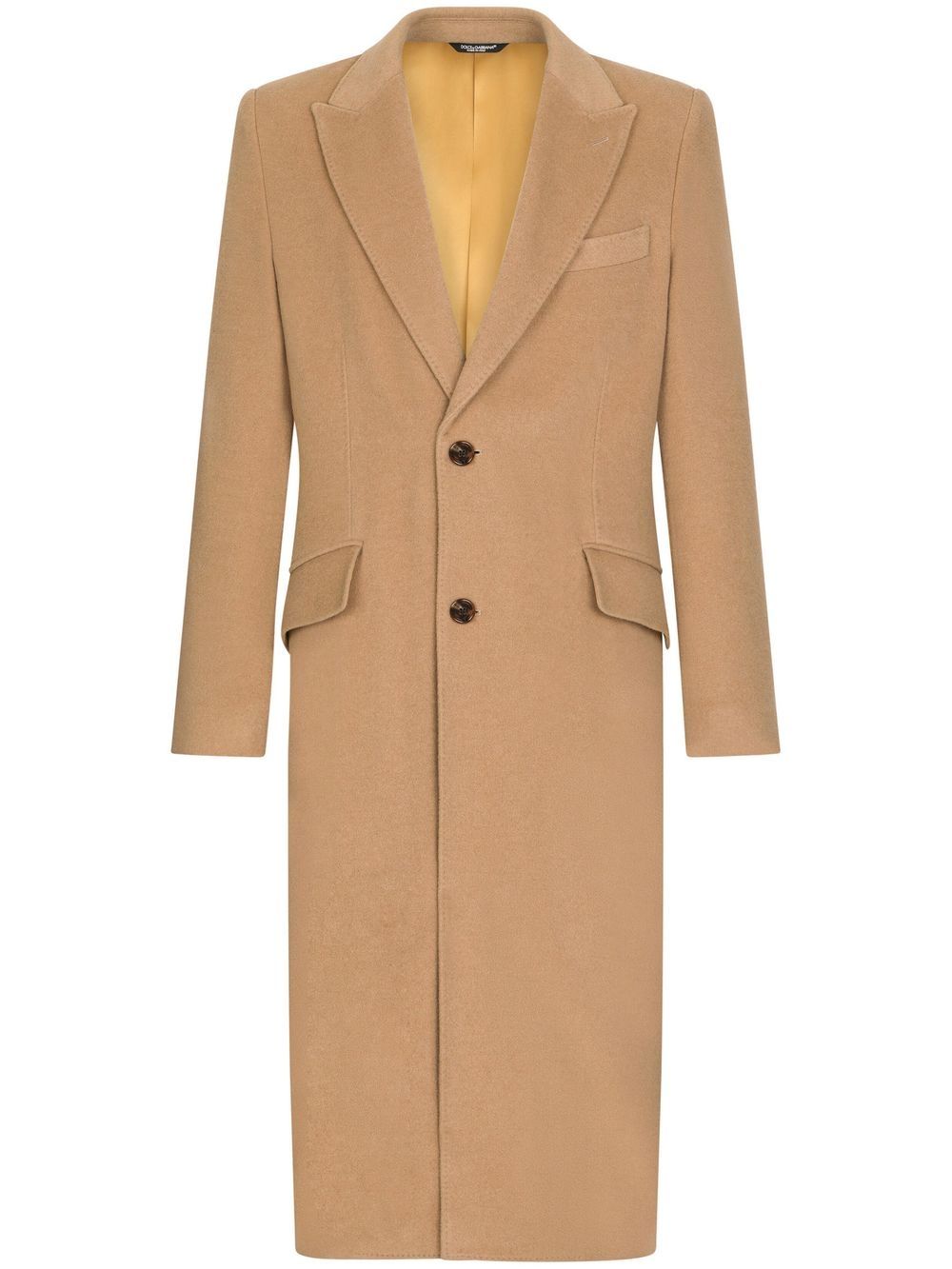 Tailored single-breasted coat - Neutrals