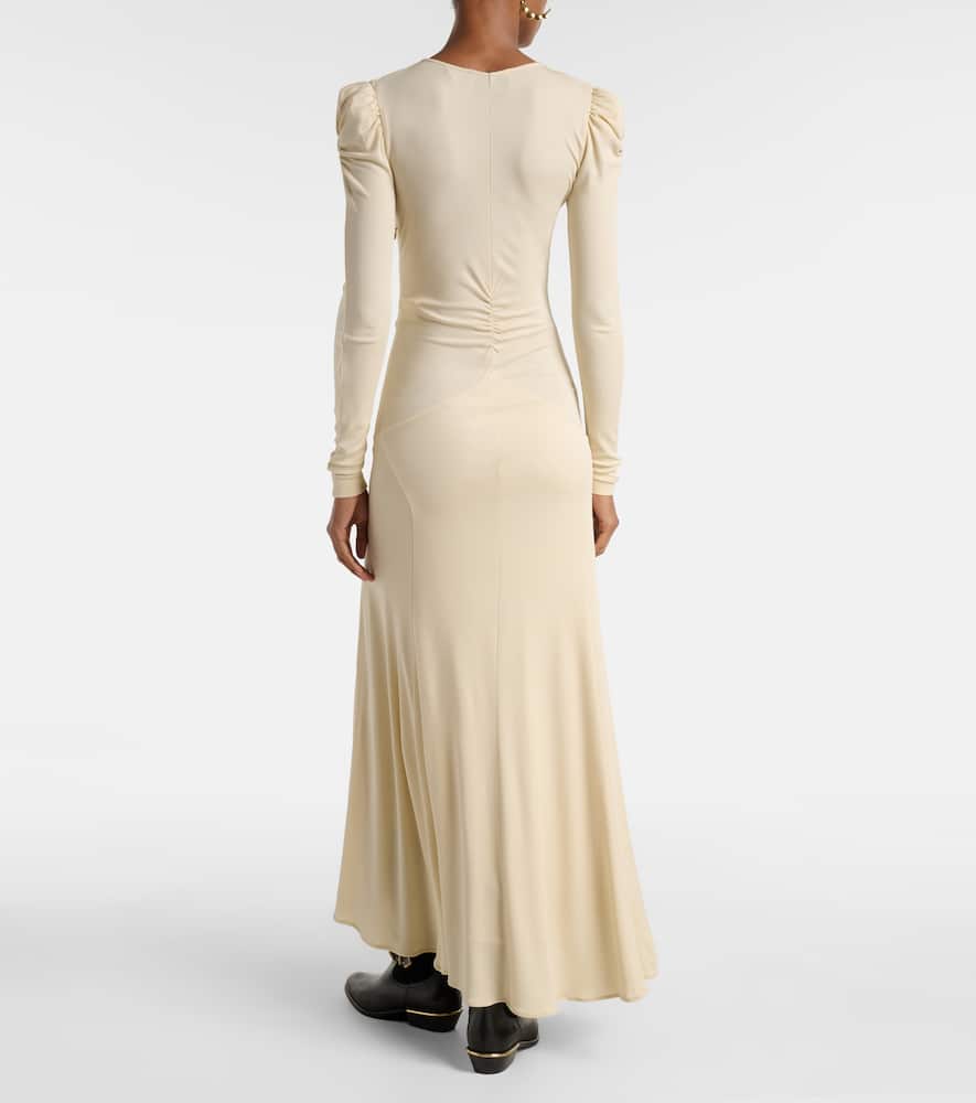 Nejma gathered midi dress