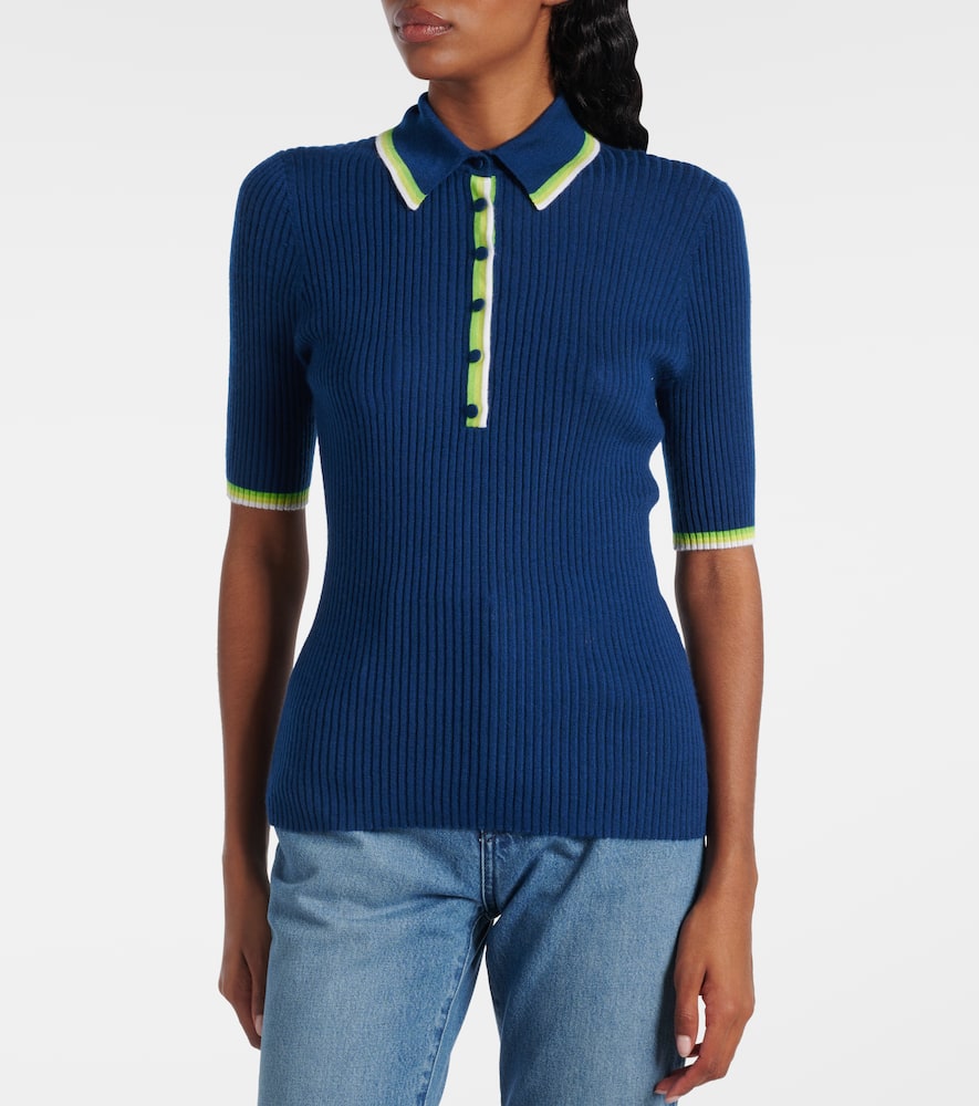 Perro cashmere and silk polo shirt