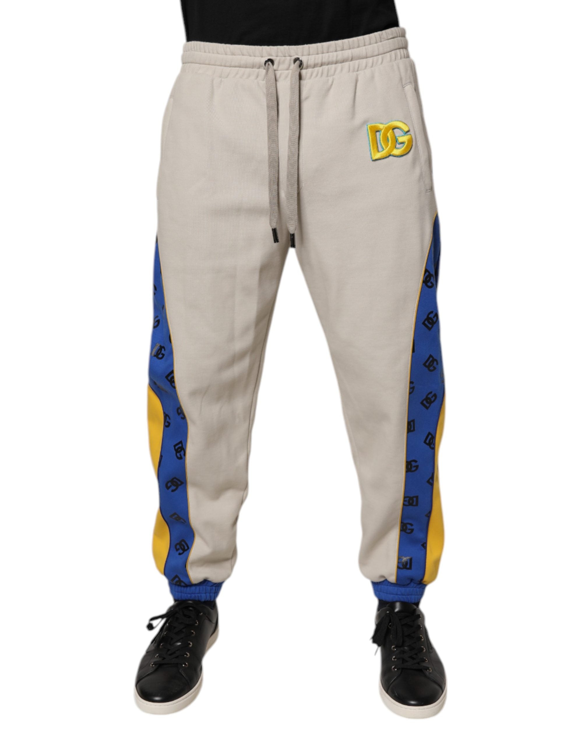 DG Logo Colorblock Joggers — Beige