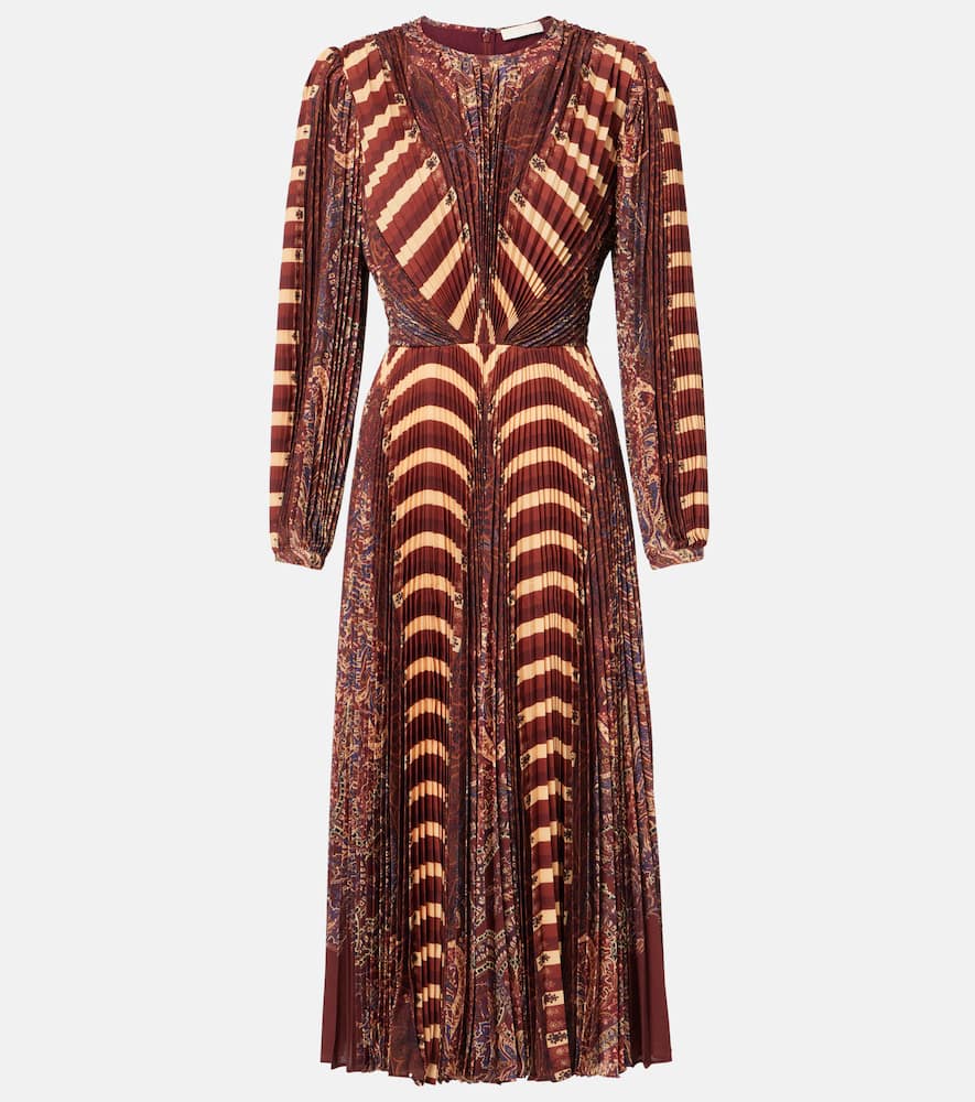 Sarai pleated midi dress
