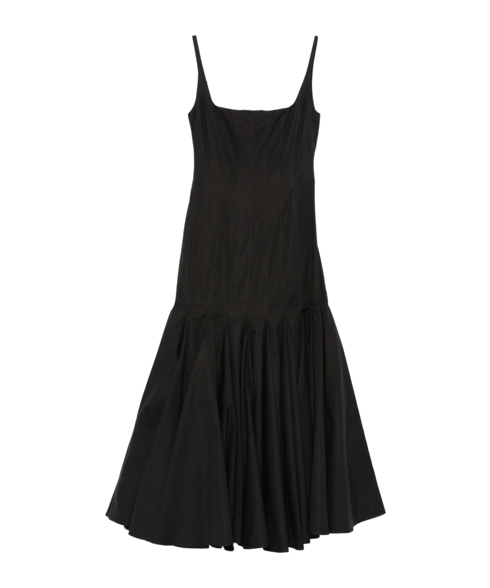 La Agave pleated midi dress