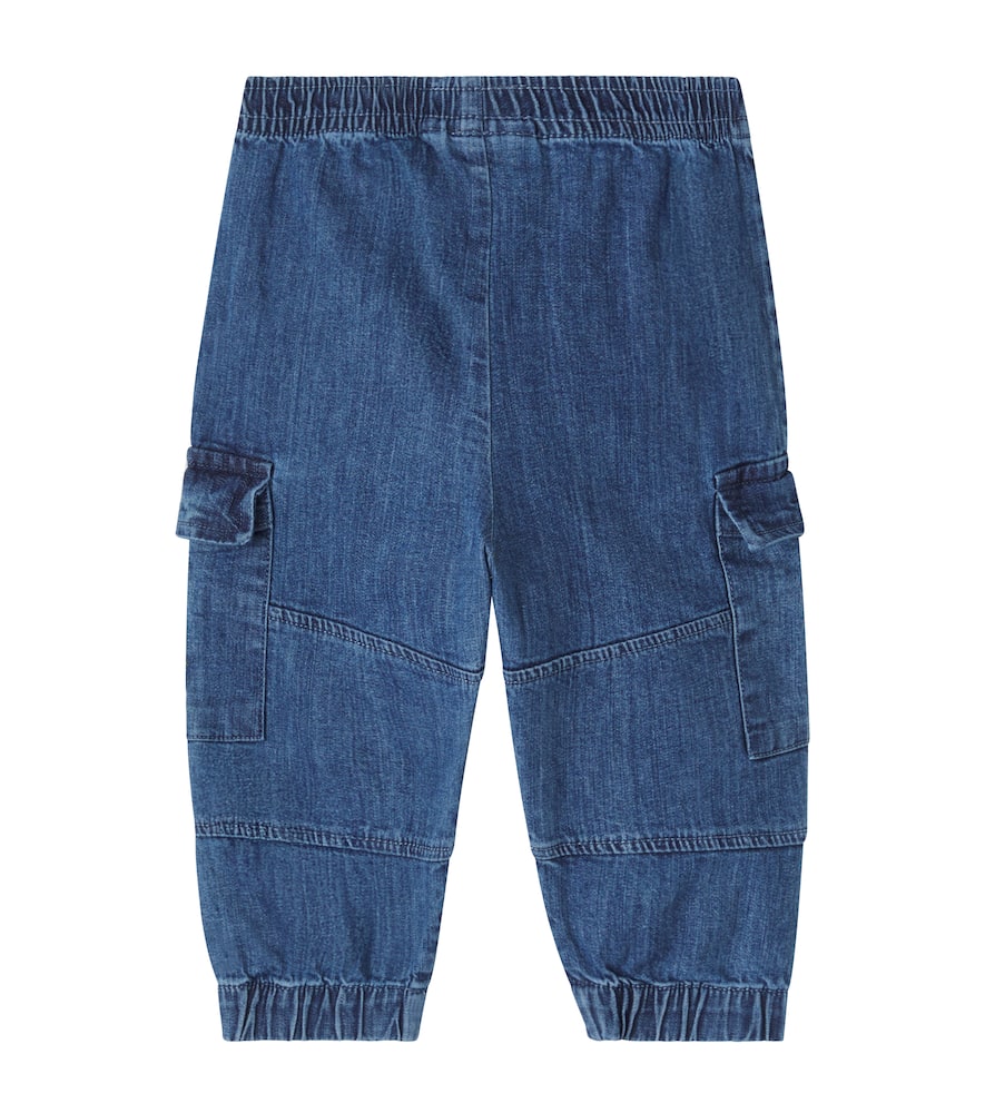Baby chambray cargo pants