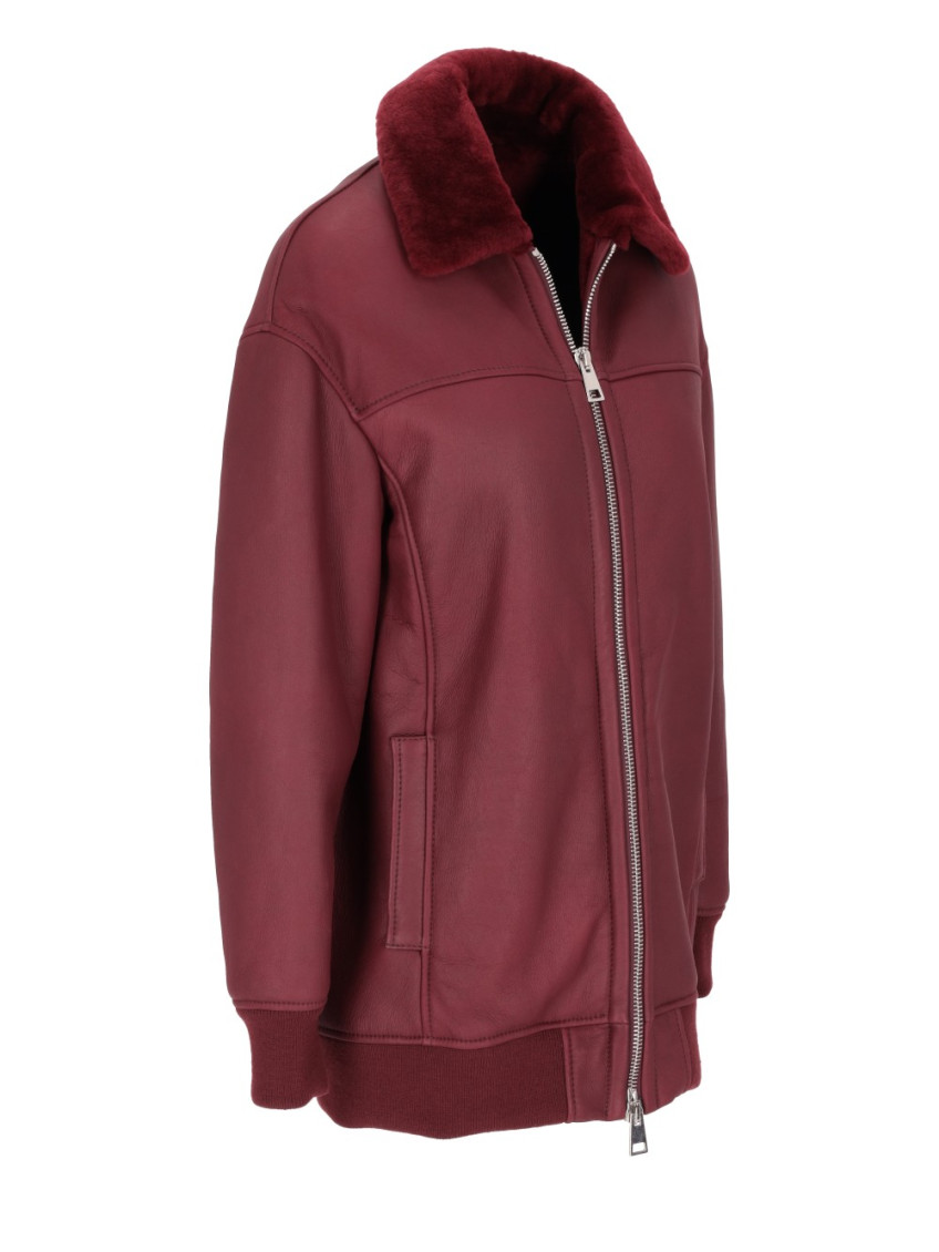 Maroon Regular Fit Jacket