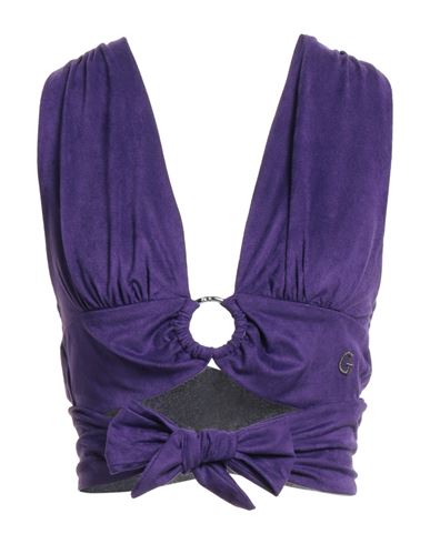 Woman Top Purple Size 6 Polyester, Elastane