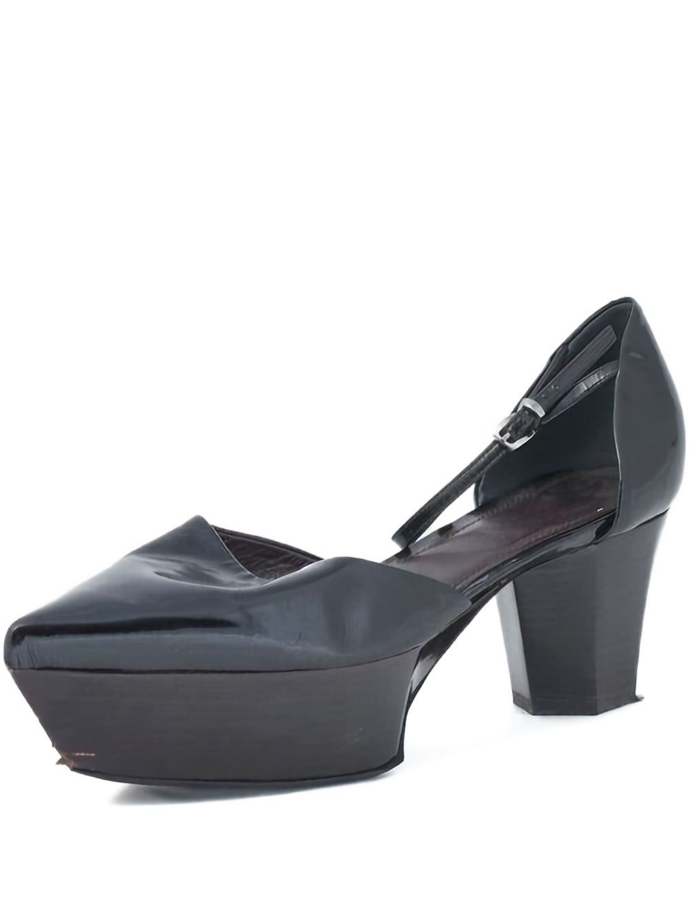 65mm leather pumps - Black