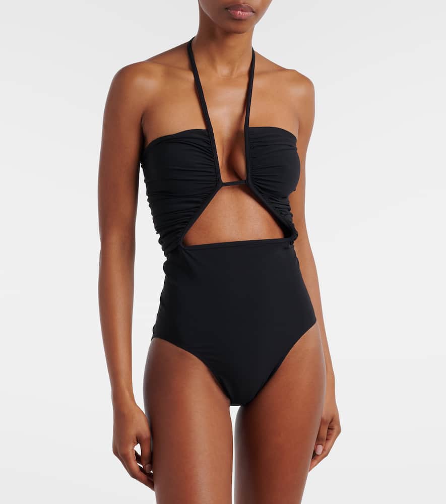 Prong cutout swimsuit