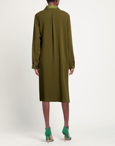 Woman Midi dress Lime green Size 12 Recycled polyester, Polyester