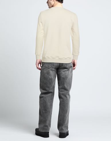 Man Sweatshirt Cream Size M Cotton