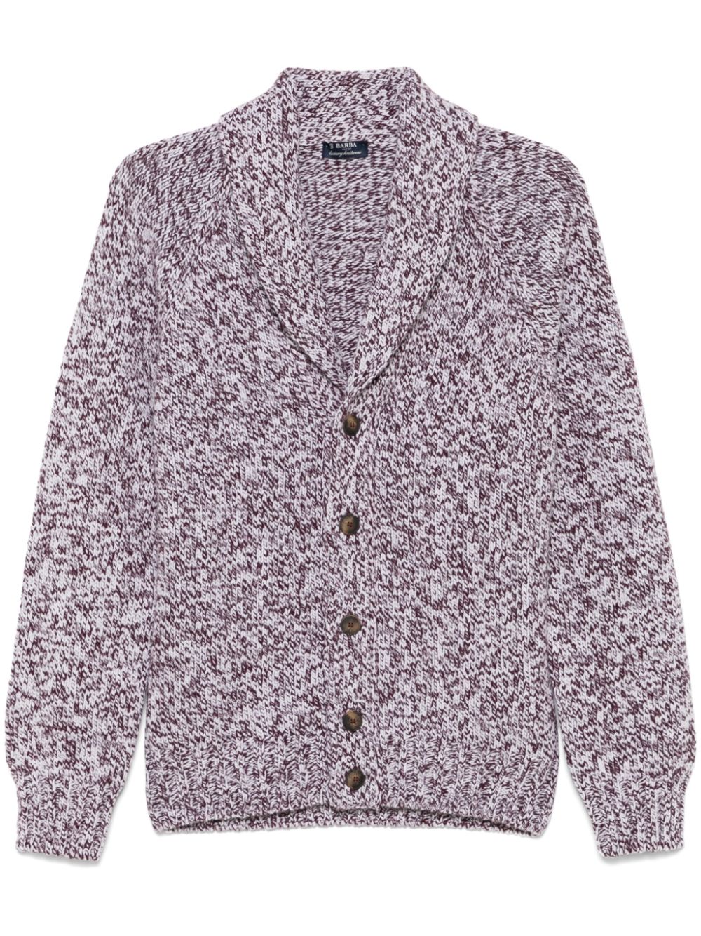Virgin wool cardigan - Purple