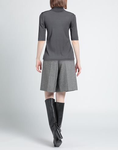 's Max Mara Woman Turtleneck Grey Size L Virgin Wool