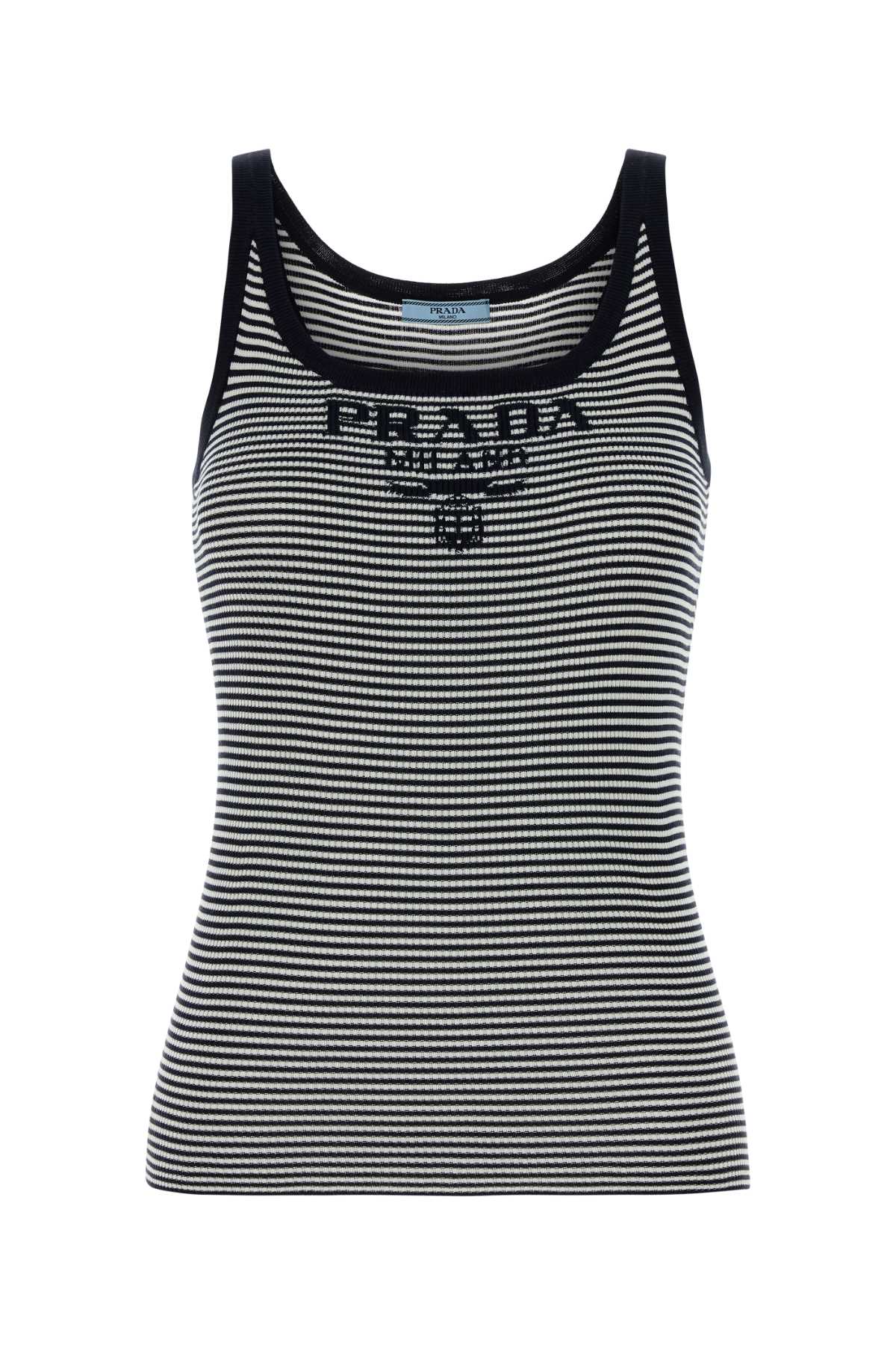 Embroidered Recycled Silk Tank Top — Multicolor