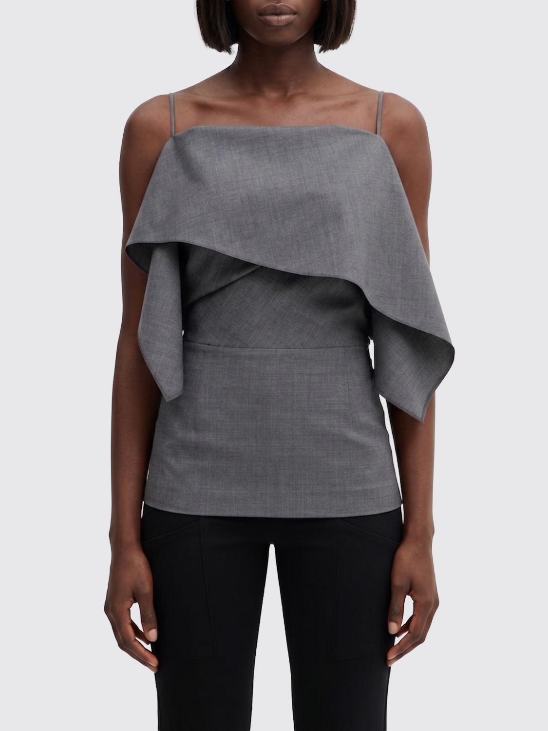 Top Woman color Grey