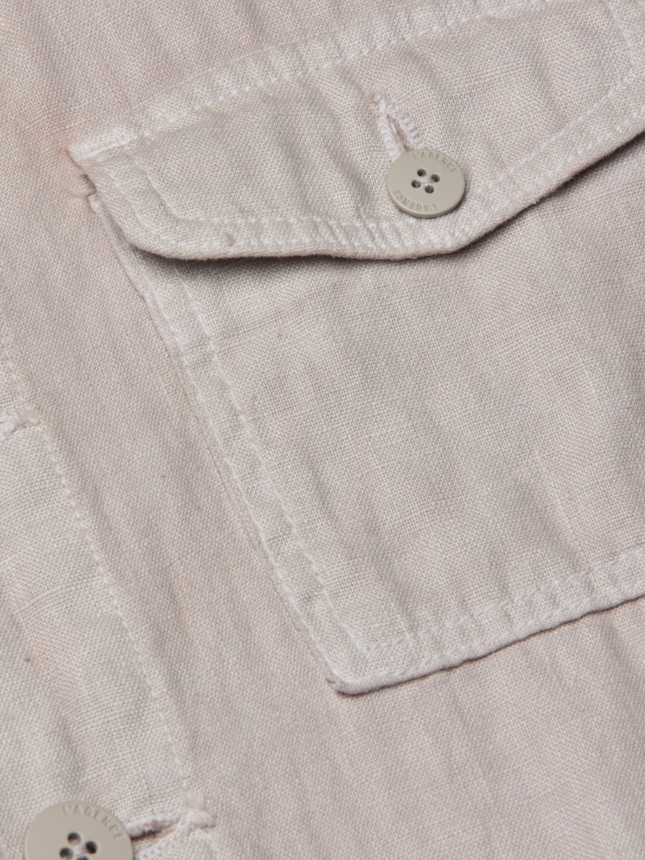 Samaya Linen Jacket In Light Pewter