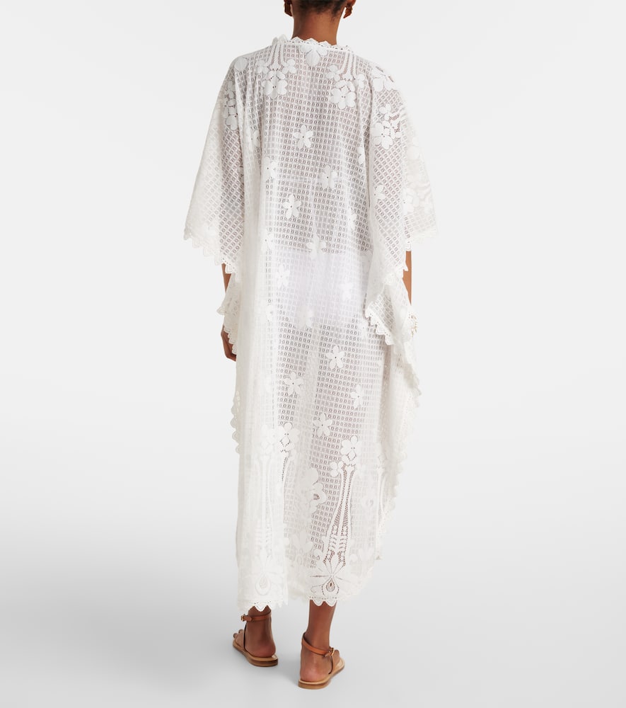 Melissa Odabash Josephine ruffled cotton-blend kaftan