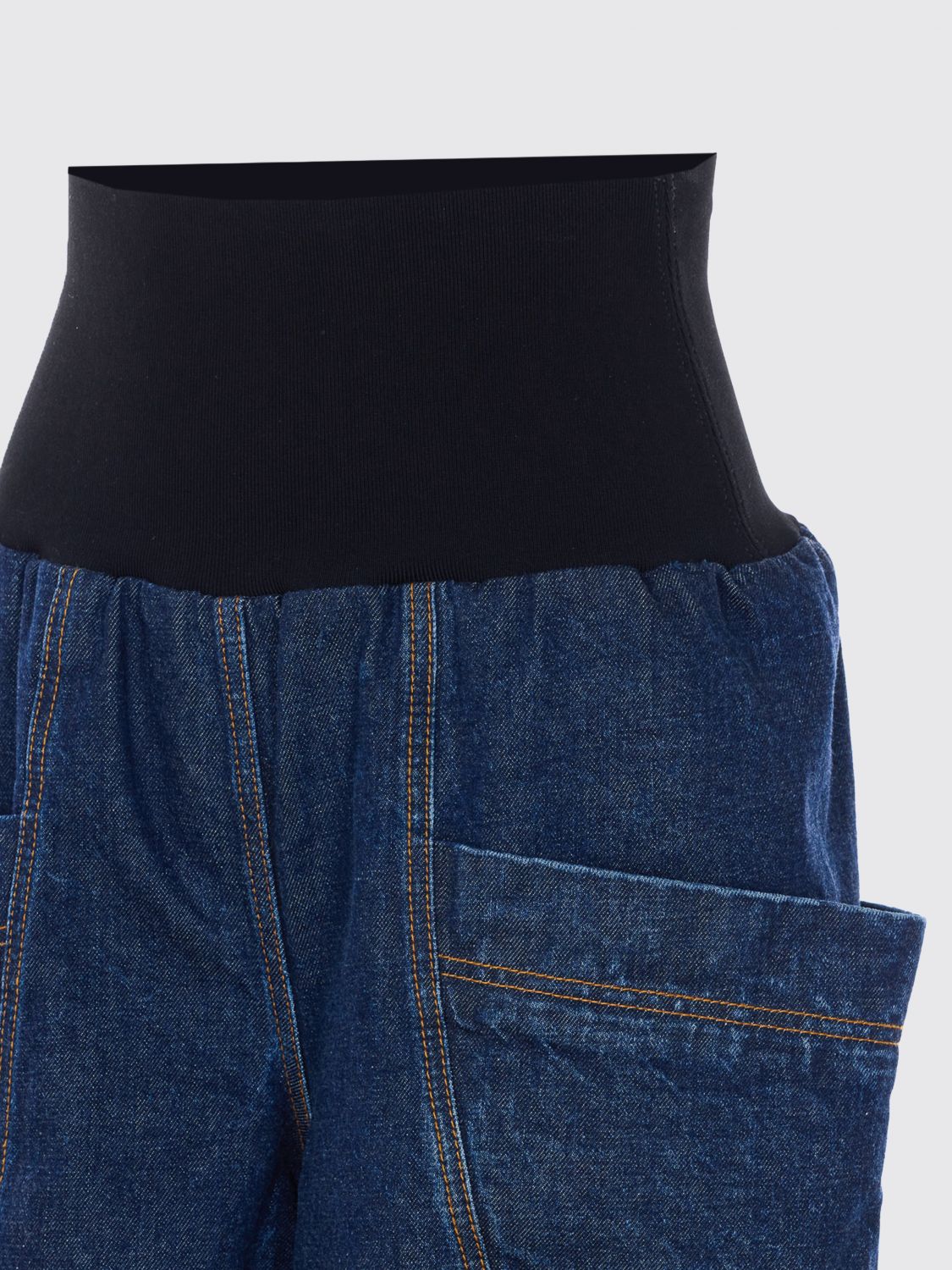 ALAÏA High-Waisted Wide-Leg Palazzo Jeans in Denim