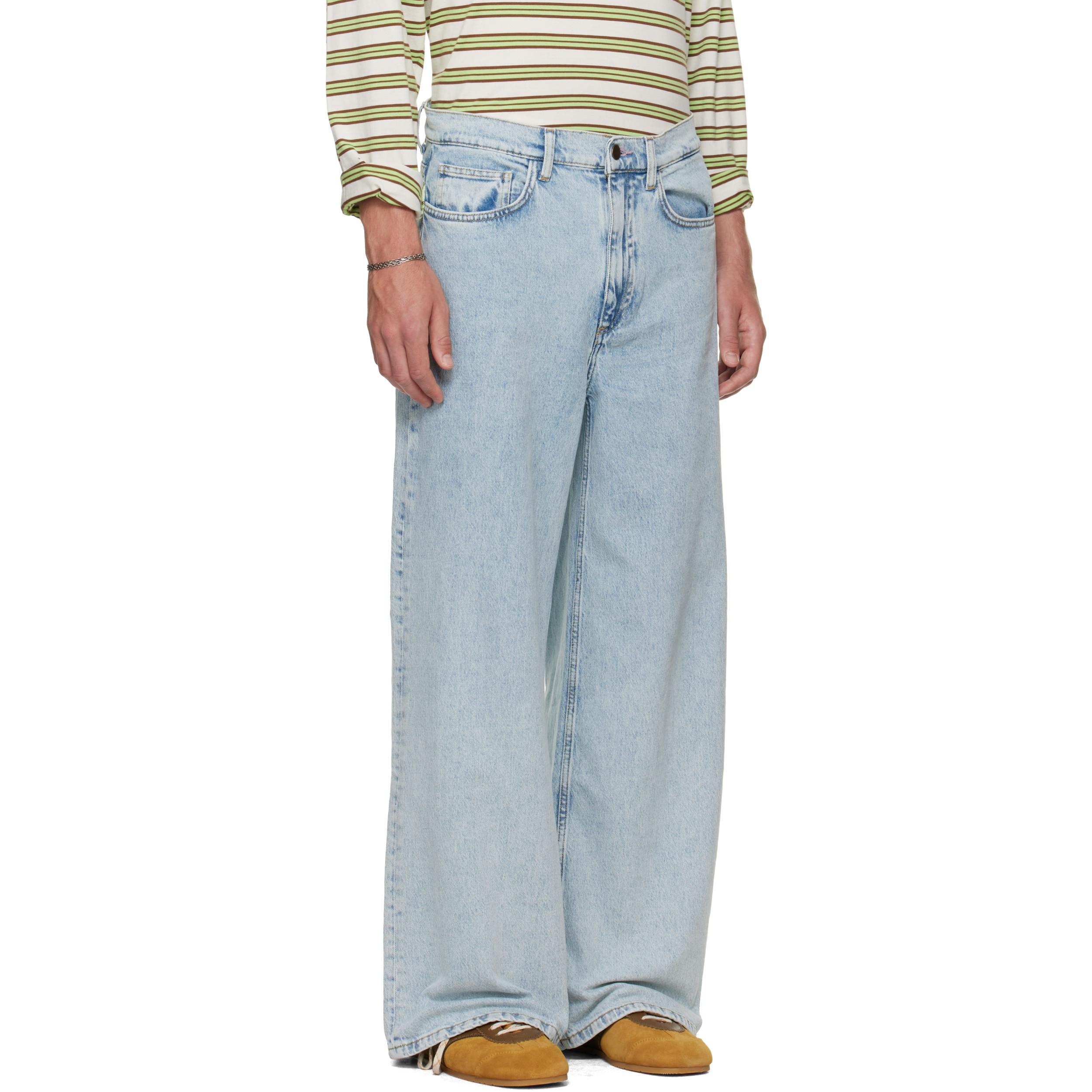 Blue Wide Jeans