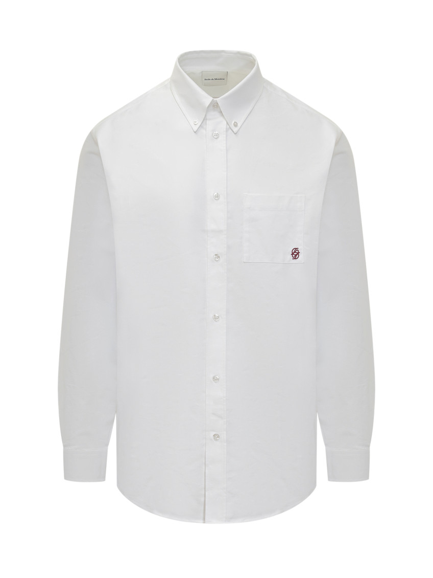 White Relaxed Solid Shirt