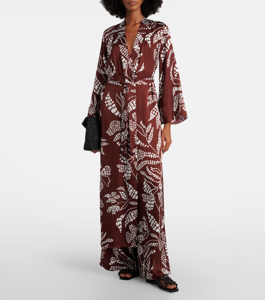 Lea printed beach cover-up