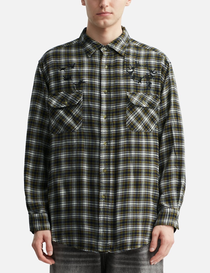 Upcycled Parachute Flannel Shirt