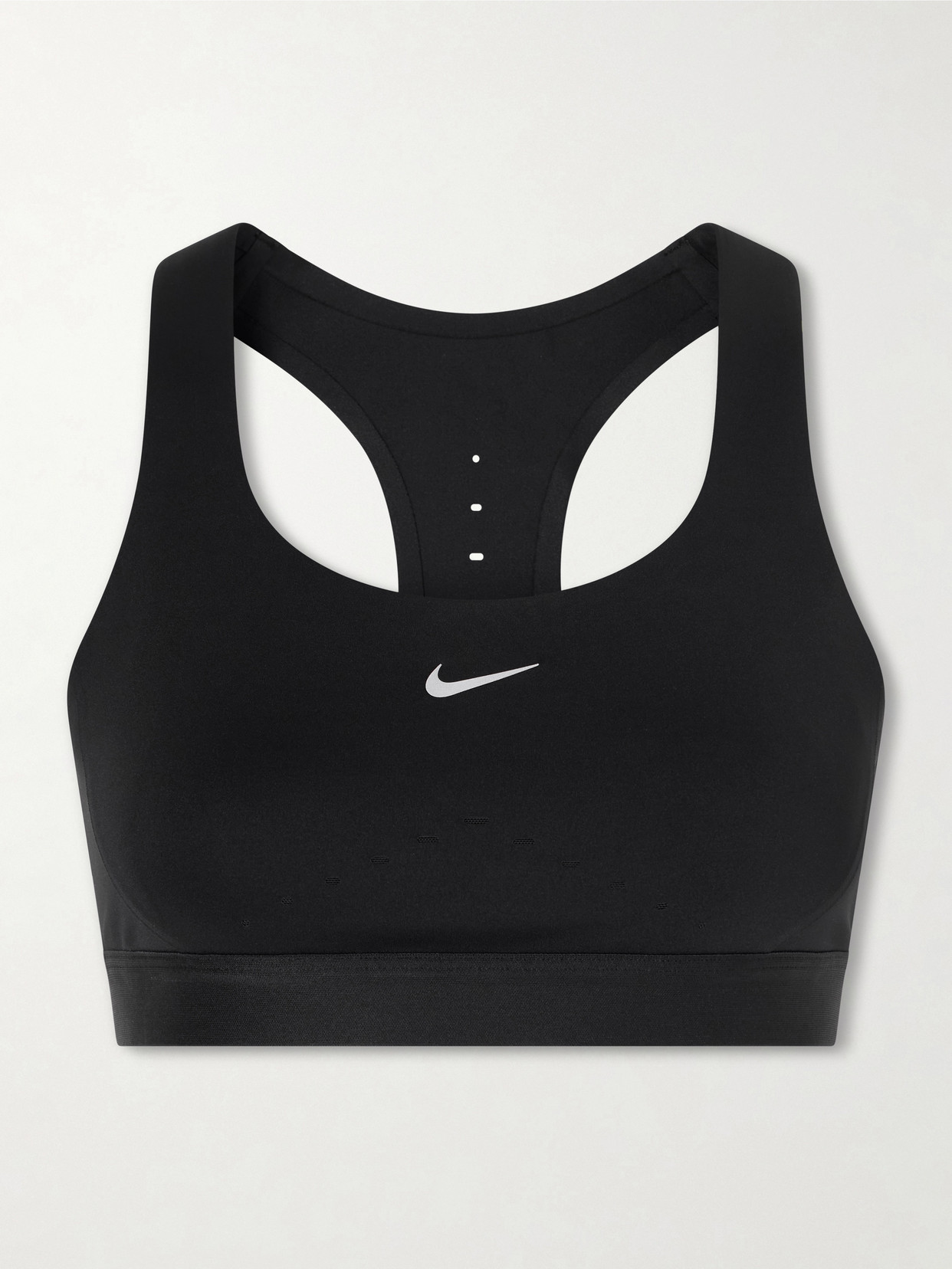 Swift Mesh-trimmed Dri-fit Sports Bra - Black
