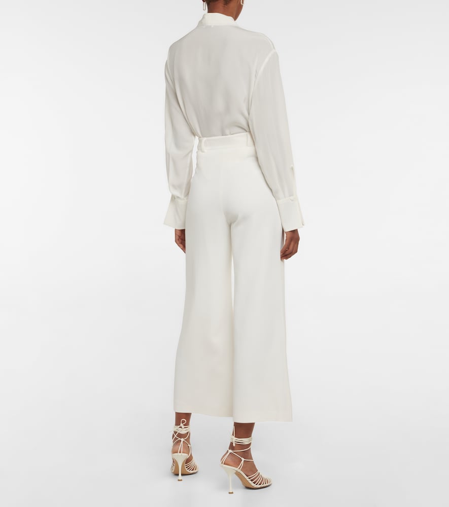 Etro Pleated high-rise cropped pants