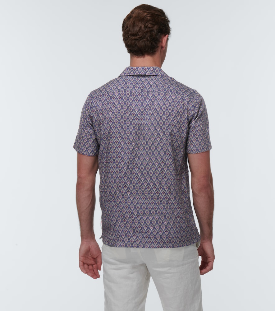 Hibbert printed bowling shirt