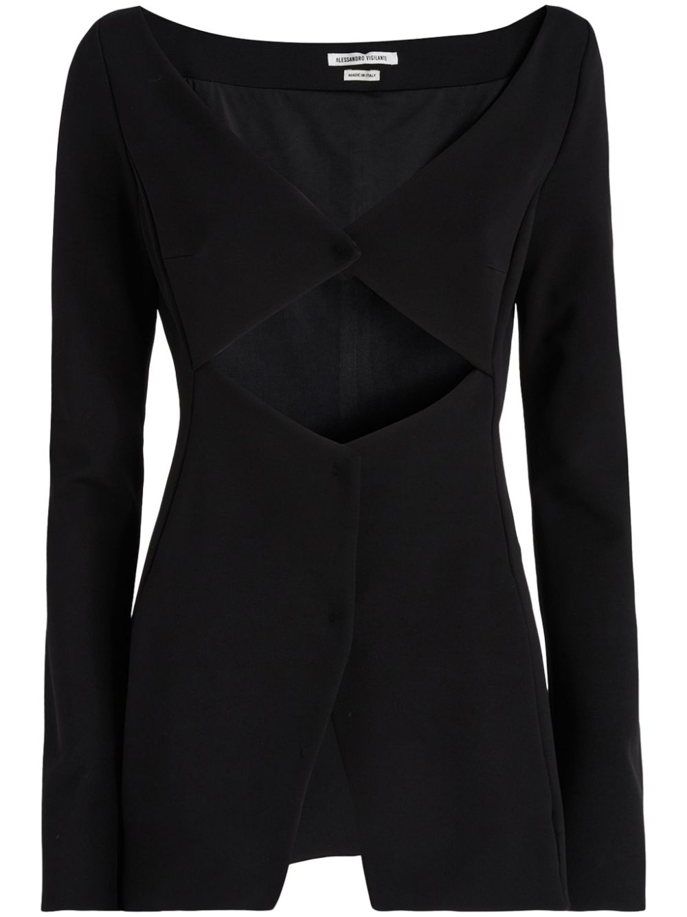 Cut-out blazer - Black