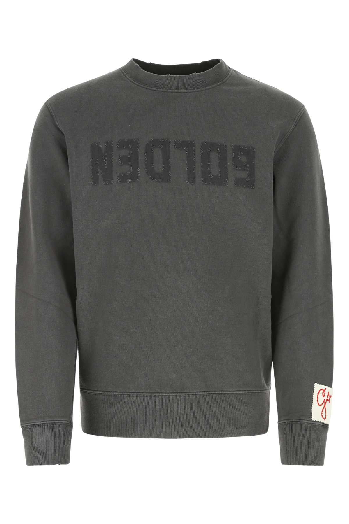 Logo-Embroidered Cotton Sweatshirt — Gray